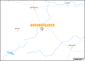 map of Bara Bāngurda