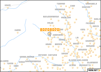 map of Barābarai
