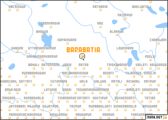 map of Bara Bātia