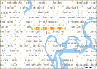 map of Bara Brāhmanpāra