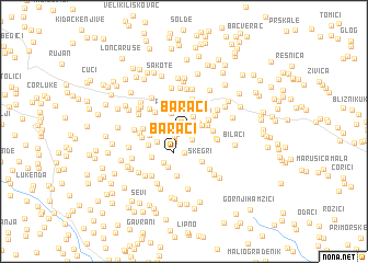 map of Baraći