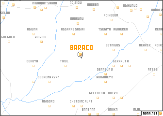 map of Baraco