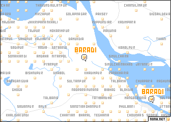 map of Bārādi