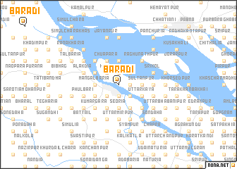 map of Bārādi