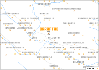 map of Barāftāb