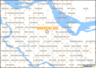 map of Baragāchhi