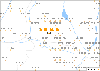 map of Baraguás