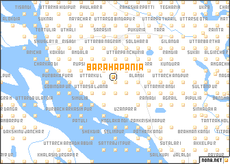 map of Bara Hāpānia