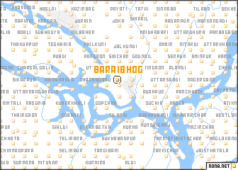 map of Bāraibhog