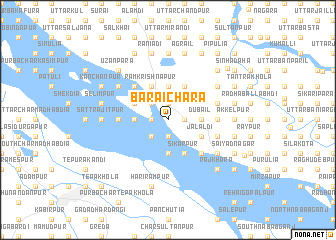 map of Baraichāra