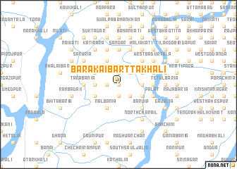 map of Bara Kaibarttakhāli