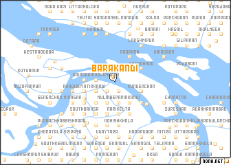 map of Bara Kāndi