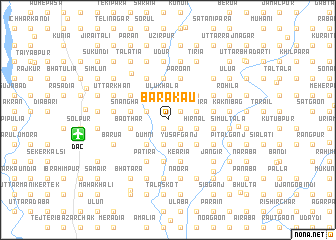 map of Barakāu