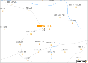 map of Baraklı