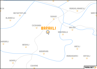 map of Baraklı
