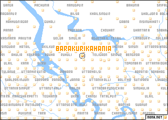 map of Bara Kurikāhania