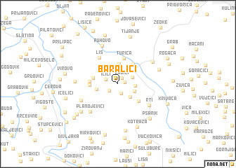 map of Baralići