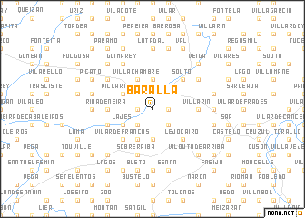 map of Baralla