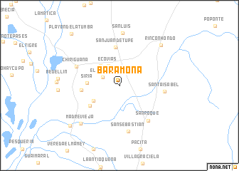 map of Baramona