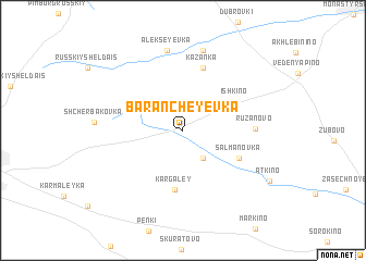 map of Barancheyevka