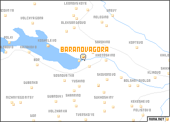 map of Baranova Gora