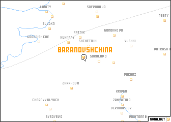 map of Baranovshchina