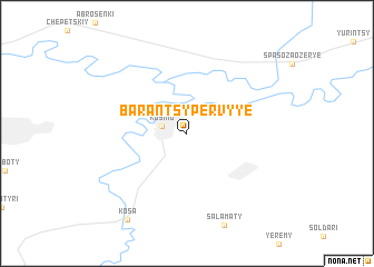 map of Barantsy Pervyye