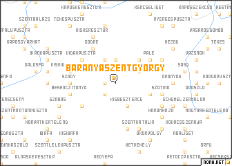map of Baranyaszentgyörgy