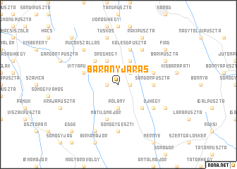 map of Bárányjárás