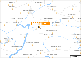 map of Bárányszeg