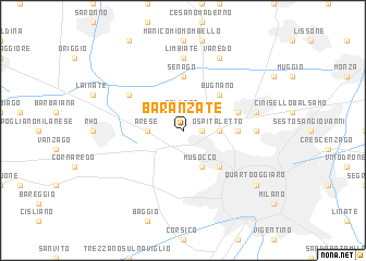 map of Baranzate