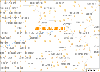 map of Baraque Dumont