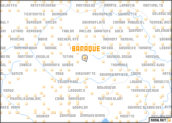 map of Baraque