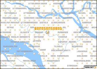 map of Bara Sansābād