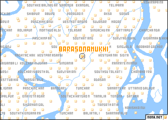 map of Bara Sonāmukhi