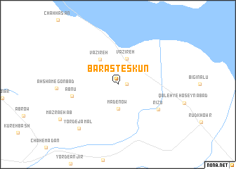 map of Barāsteskūn