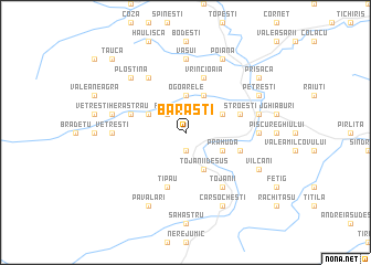 map of Bărăşti