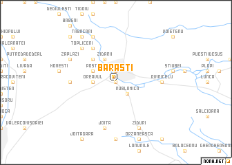 map of Bărăşti