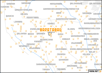 map of Barātābād