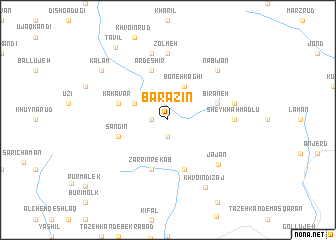 map of Barāzīn