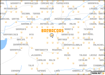 map of Barbacoas