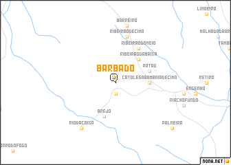 map of Barbado