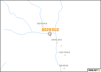 map of Barbado