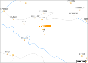 map of Barbāna