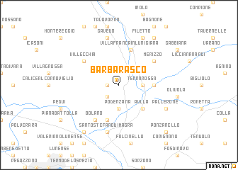 map of Barbarasco