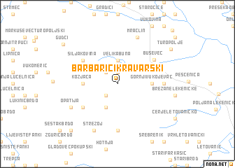 map of Barbarići Kravarski