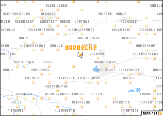 map of Barbecke