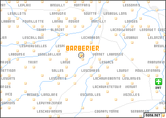 map of Barberier