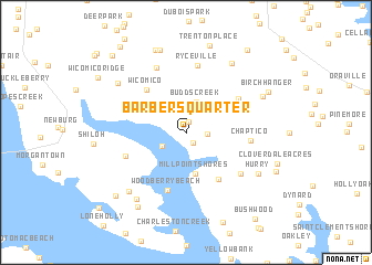 map of Barbers Quarter