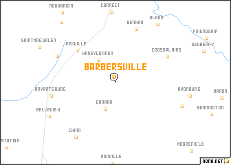 map of Barbersville